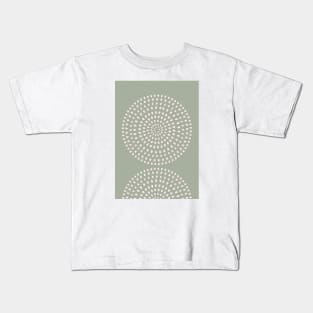 Boho Mid Century Dots 2 Kids T-Shirt